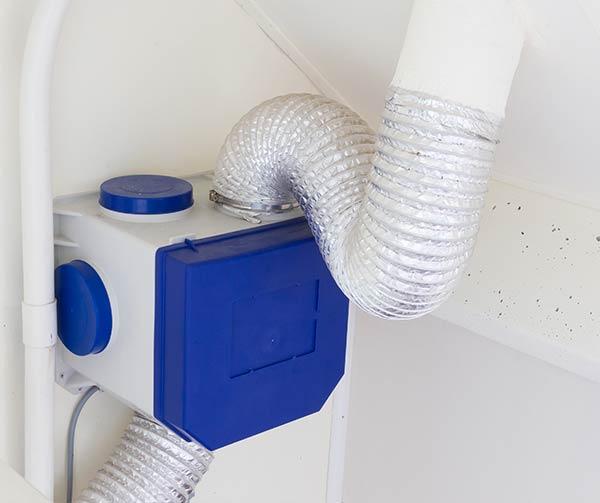 Nieuwe mechanische ventilatiebox